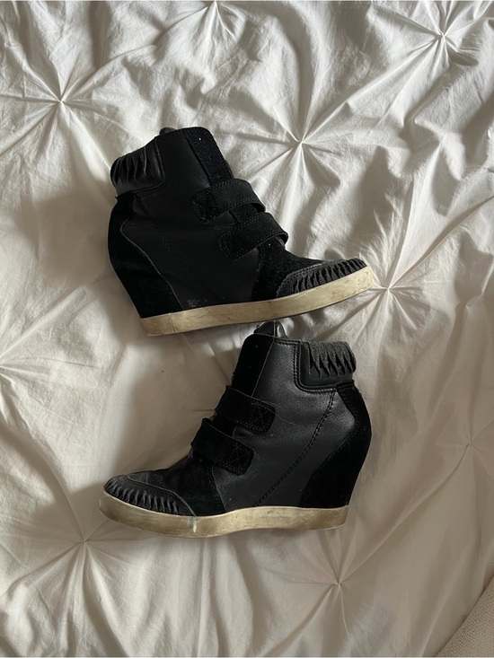 Diesel Shoes - Diesel Black Wedge High-Top Sneaker Boots